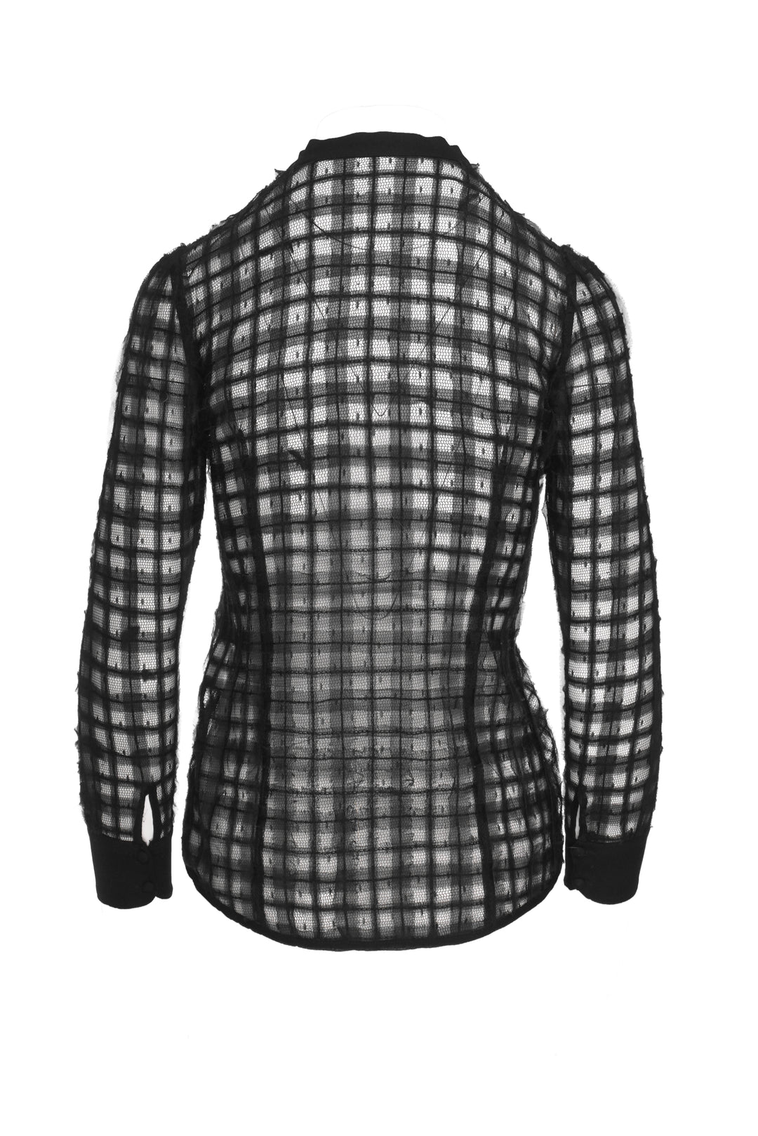 Red Valentino Size 38 Sheer Pattern Blouse