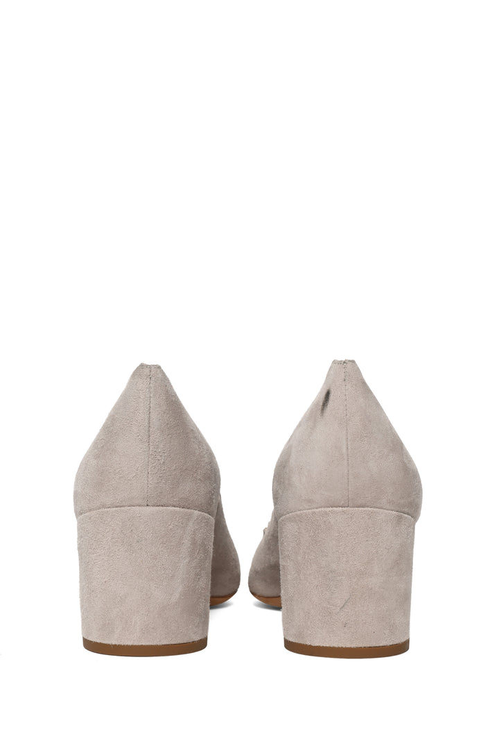 Chloe Size 35.5 Suede Scalloped Lauren Mid Heel Pumps