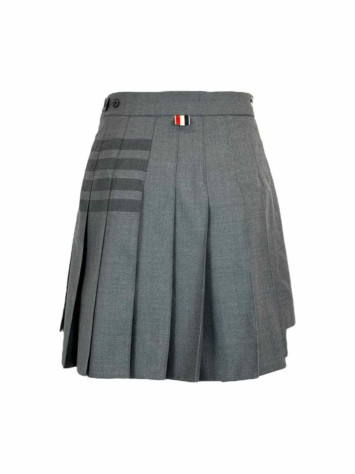 Thom Browne Size 42 Pleated Mini Skirt