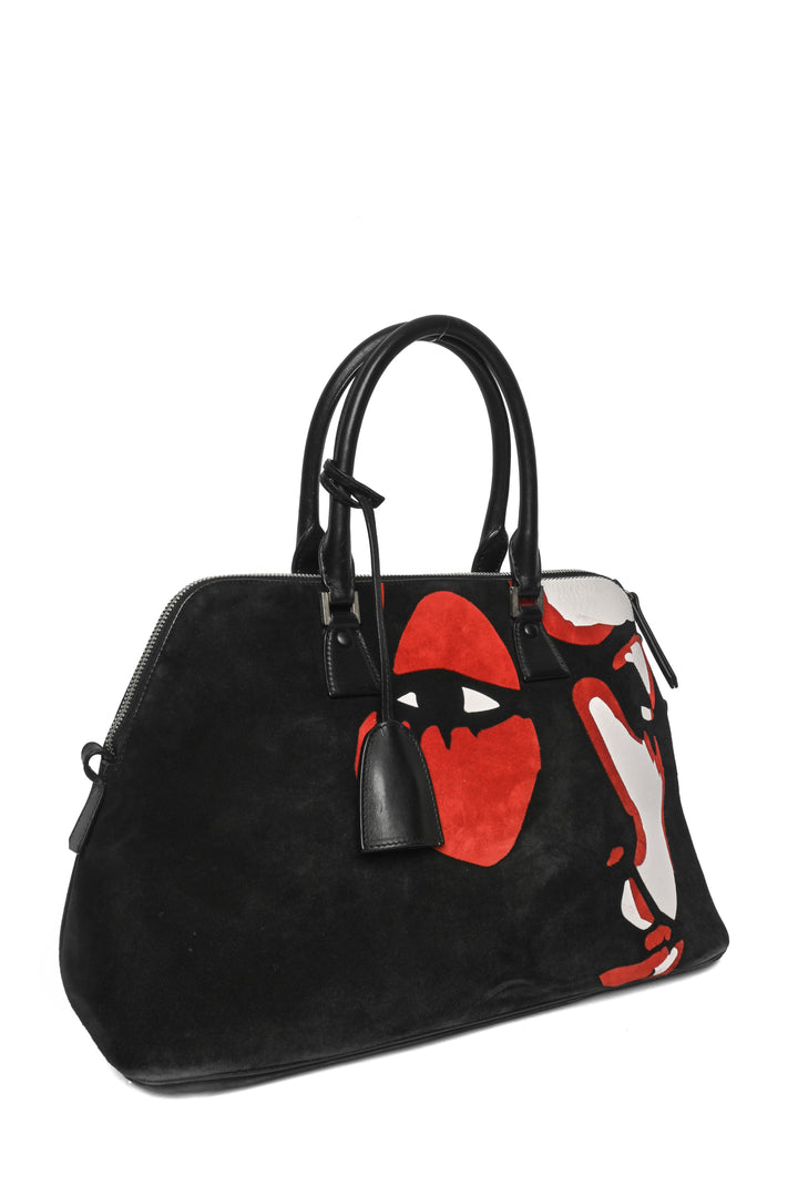 Maison Martin Margiela Suede 5AC Face Tote Bag
