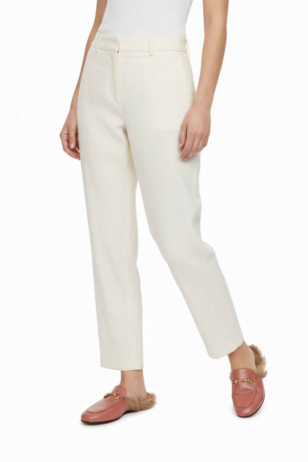 Gucci Size 35 Princetown Genuine Shearling Loafer Mules