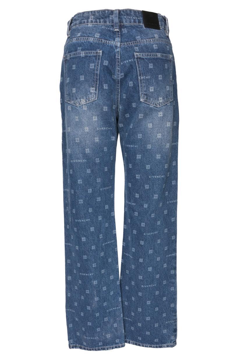 Givenchy Size L 4G Logo Stamp Jeans