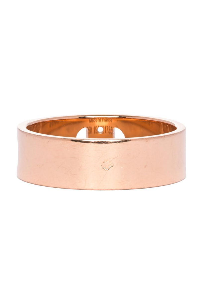 Hermes Size 6.5 18K Rose Gold H D'Ancre Ring