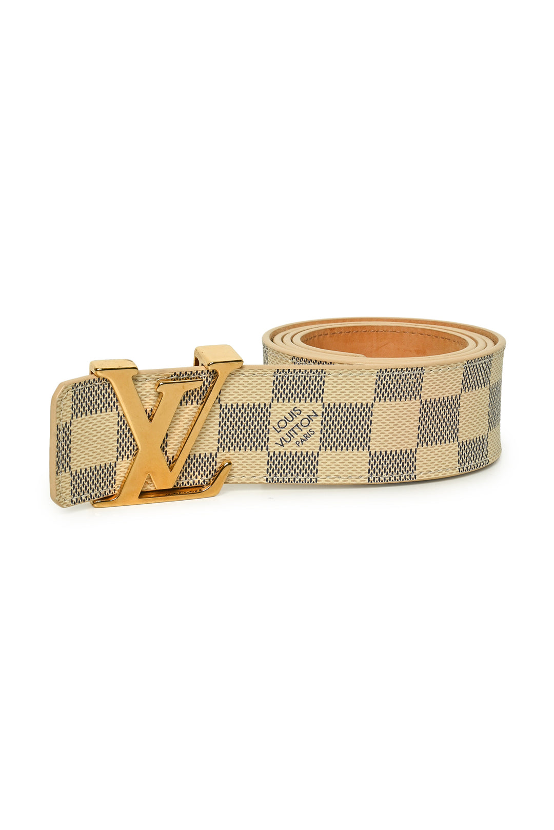Louis Vuitton Size 36 Men's LV Azur Damier Initiales Belt