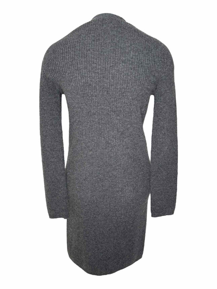 Black Goat Long Ribbed Cashmere Size M Cardigan