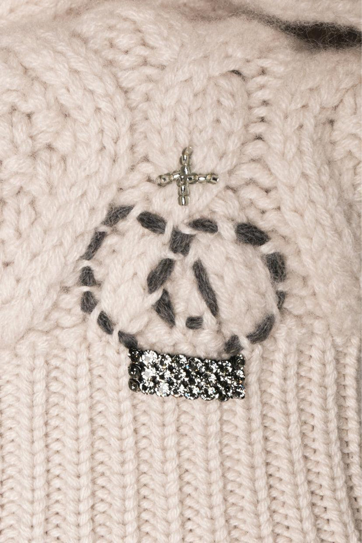 Queene and Belle Size OS Cable Knit Cashmere Cardigan