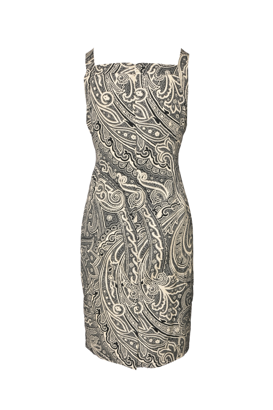 Max Mara Size 8 Paisley Midi Dress