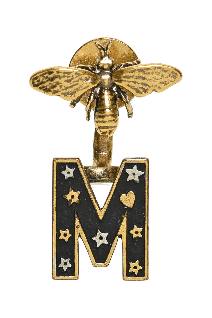 Dior "M" Initial Tribale Single Earring