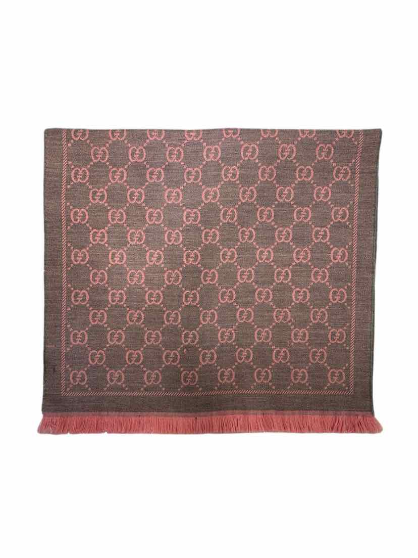 Gucci Wool Jacquard Monogram Scarf