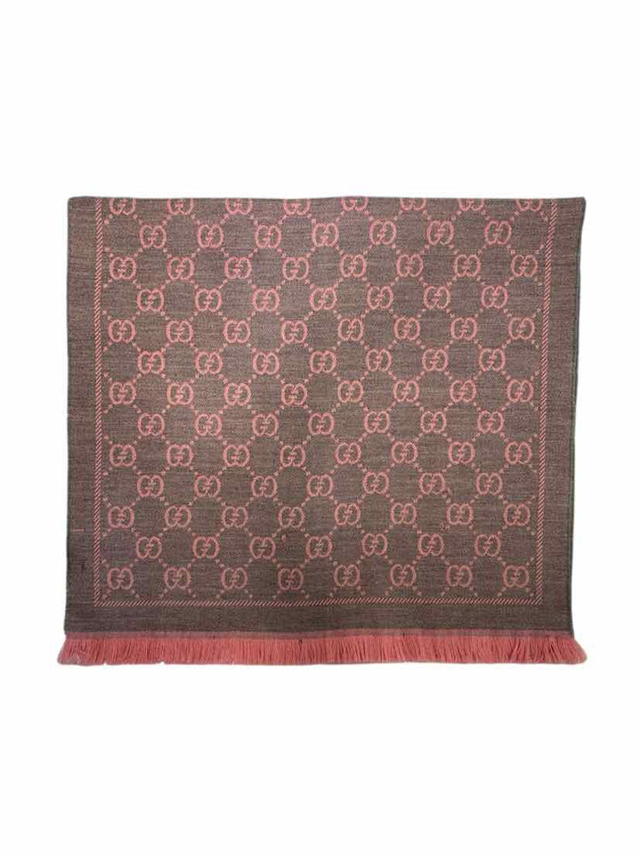 Gucci Wool Jacquard Monogram Scarf
