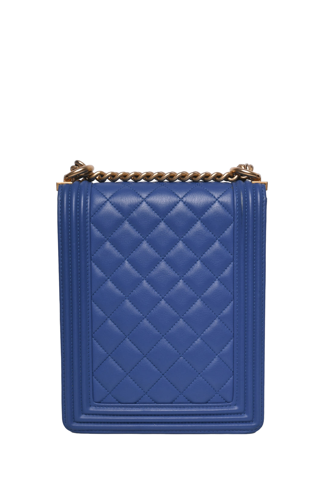 Chanel 2019 Quilted North South Boy Flap Shoulder Bag
