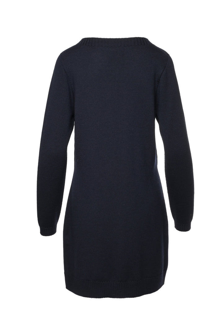 D. Exterior Size XL Embellished Wool Sweater Dress