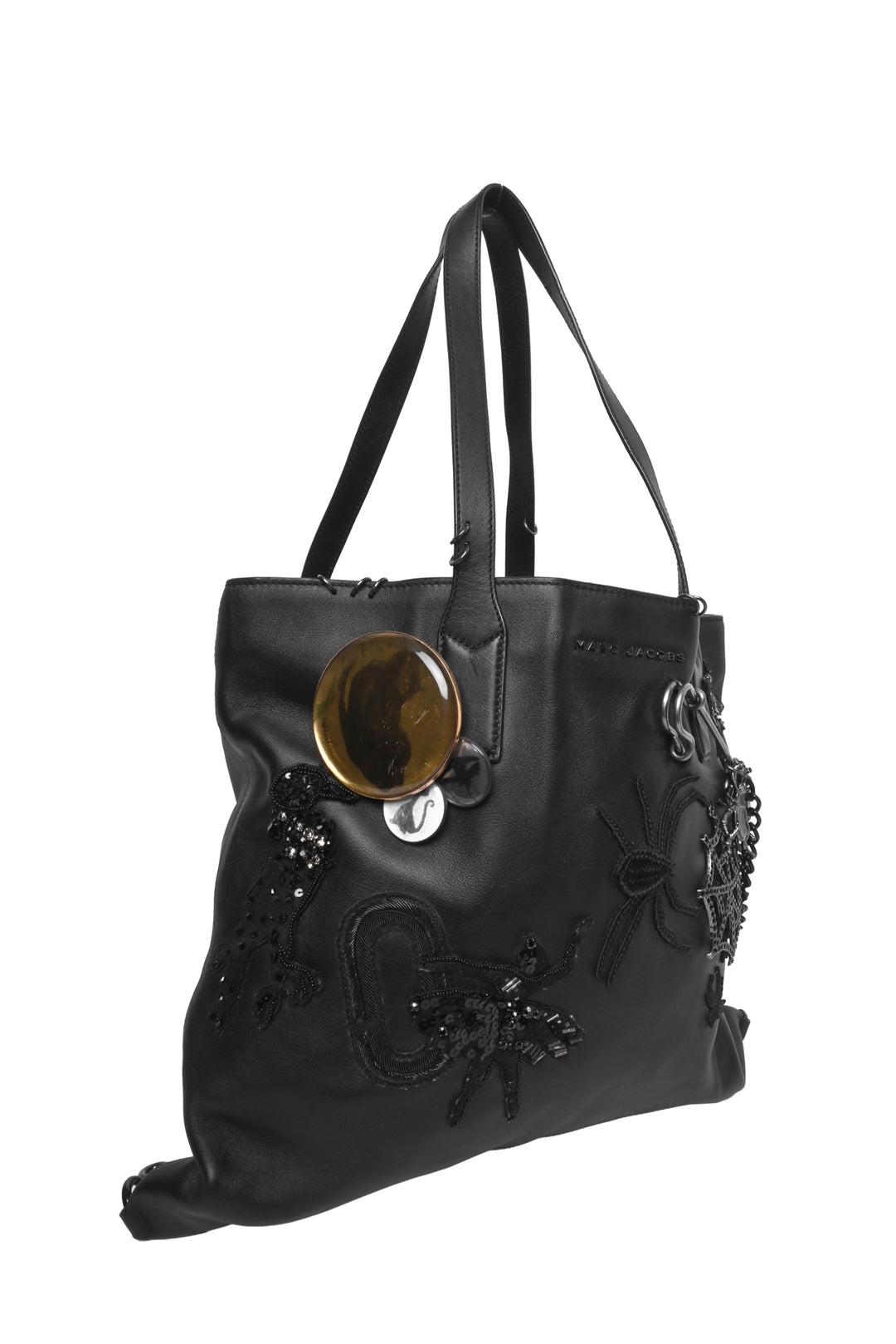 Marc Jacobs Embellished Spider Wingman Leather Tote
