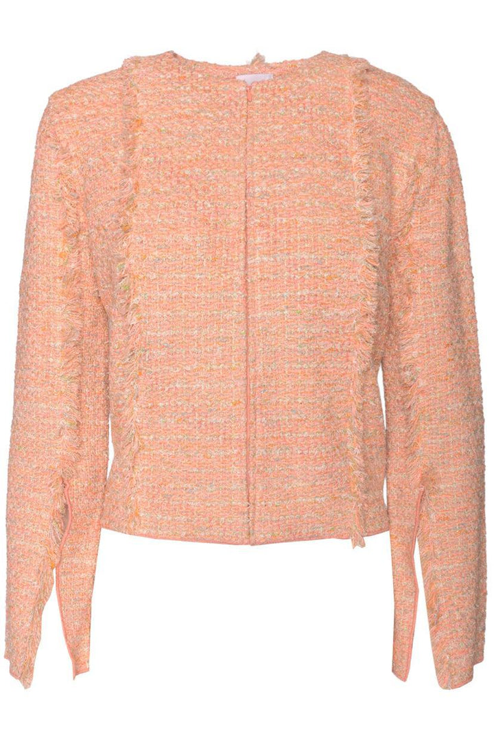 St. John Size 8 Metallic Tweed Jacket