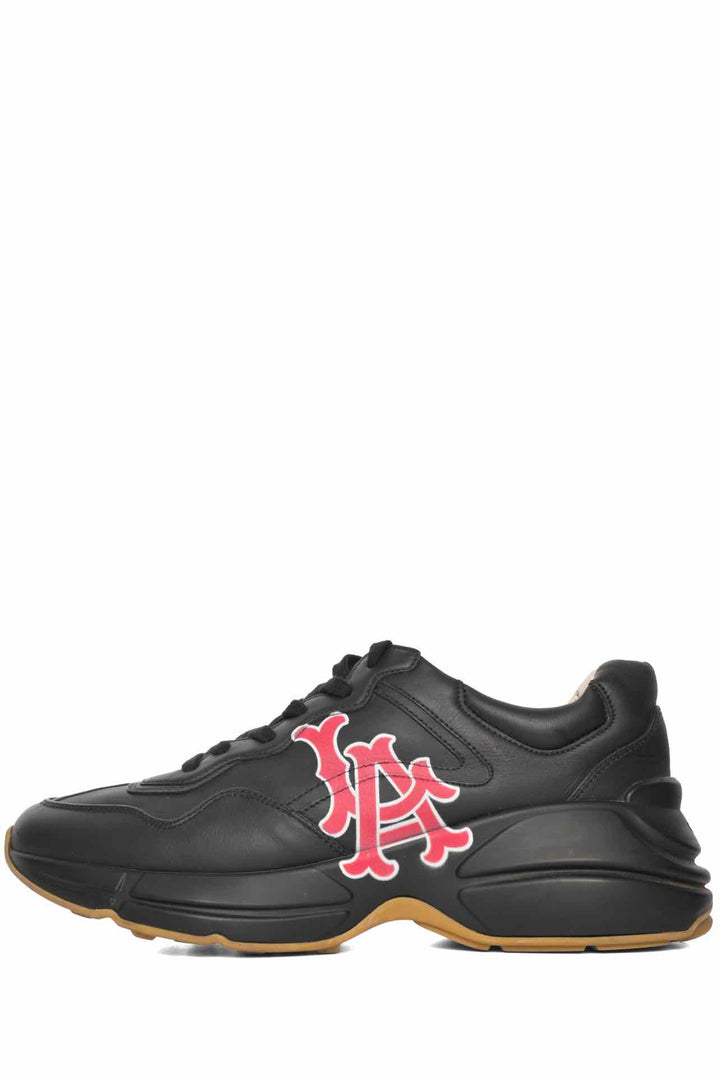 Gucci x MLB Men's Size 6 LA Dodgers Rhyton Calfskin Sneakers