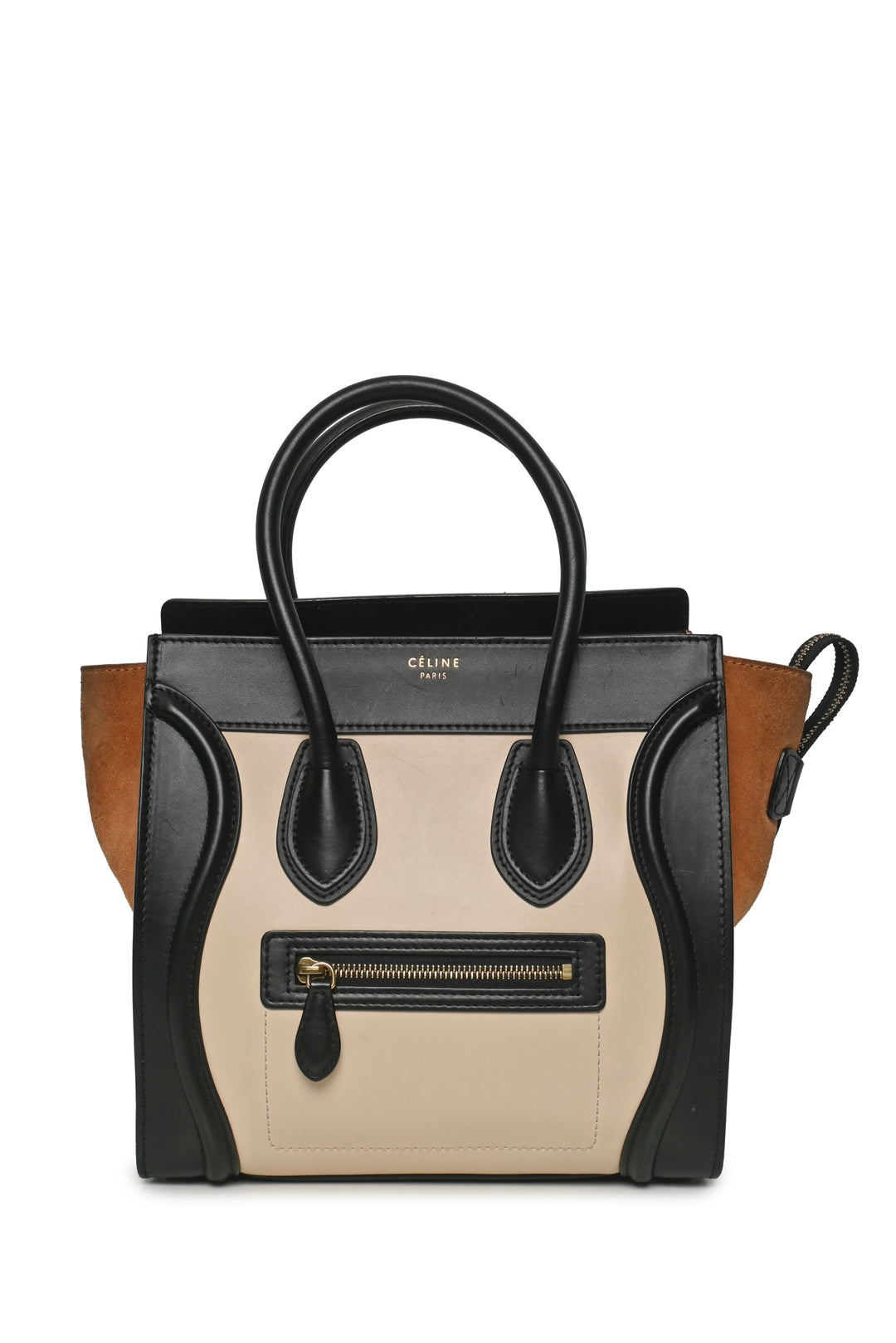 Celine 2015 Tri Colour Micro Luggage Tote