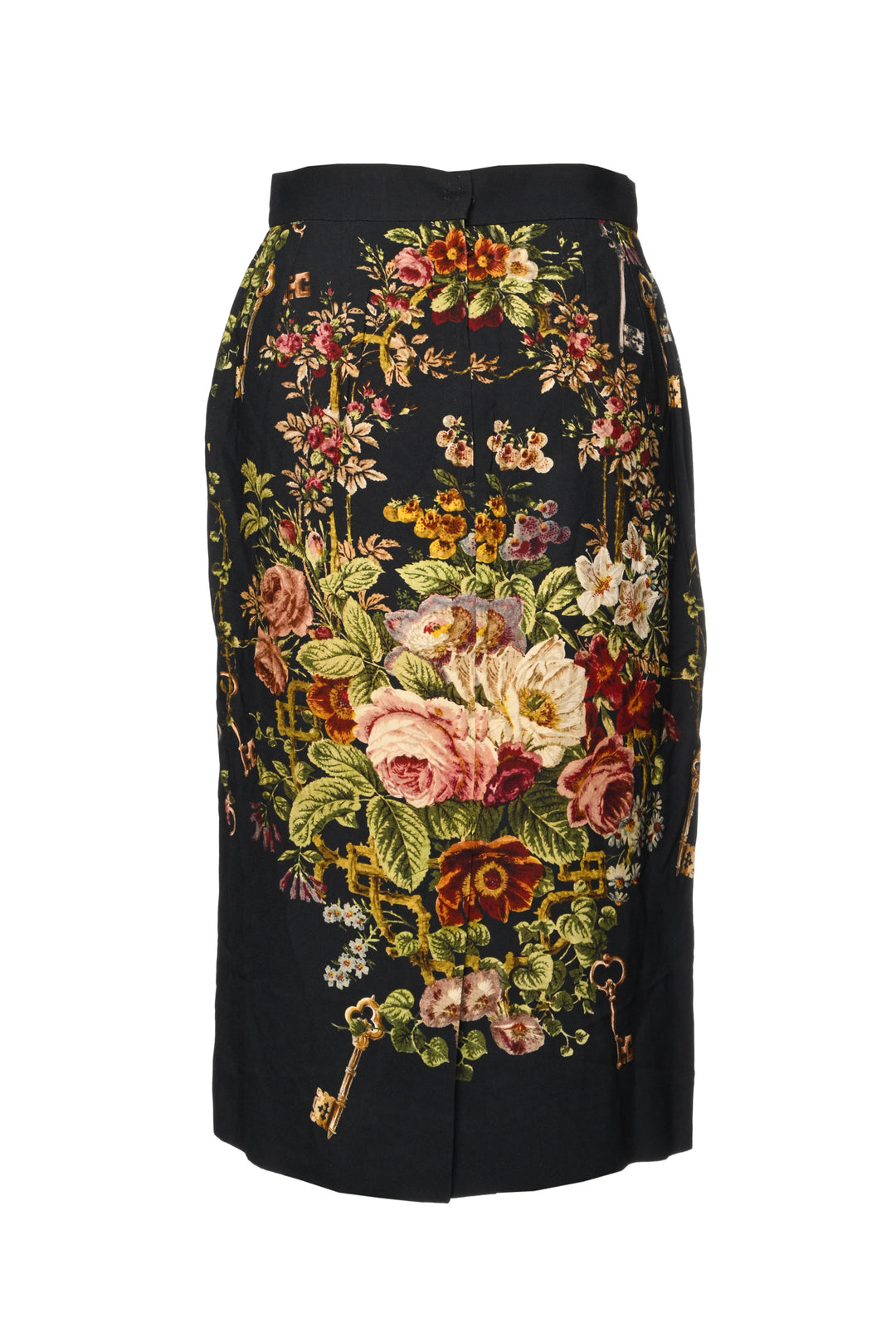 Dolce & Gabbana Size 40 Floral Knee Length Skirt