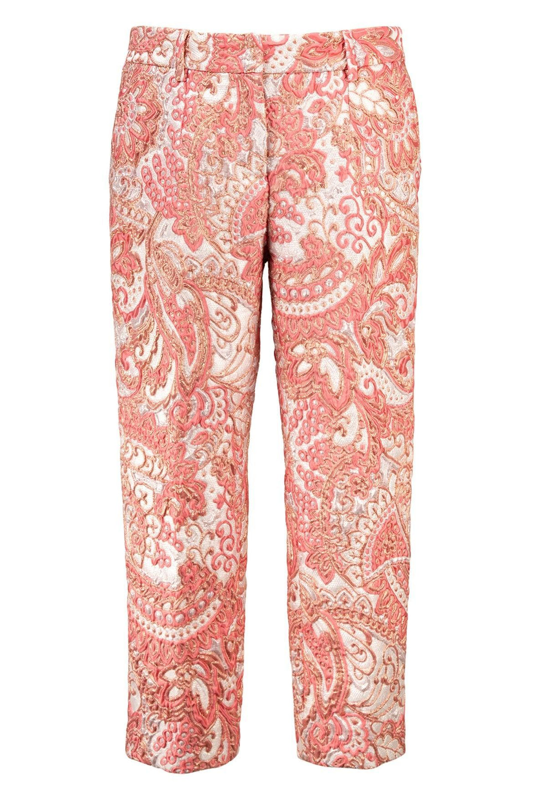Dolce & Gabbana Size 40 Metallic Jacquard Print Pants