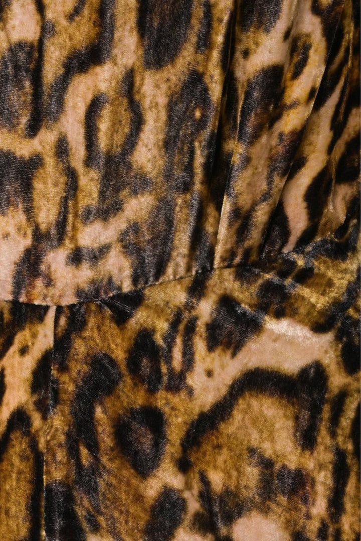 Isabel Marant Size 34 Ulia Leopard-print Velvet Midi Dress