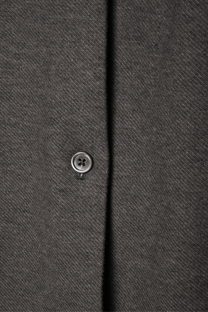Thom Browne Size 1 4 Bar Heather Cotton Knit Coat