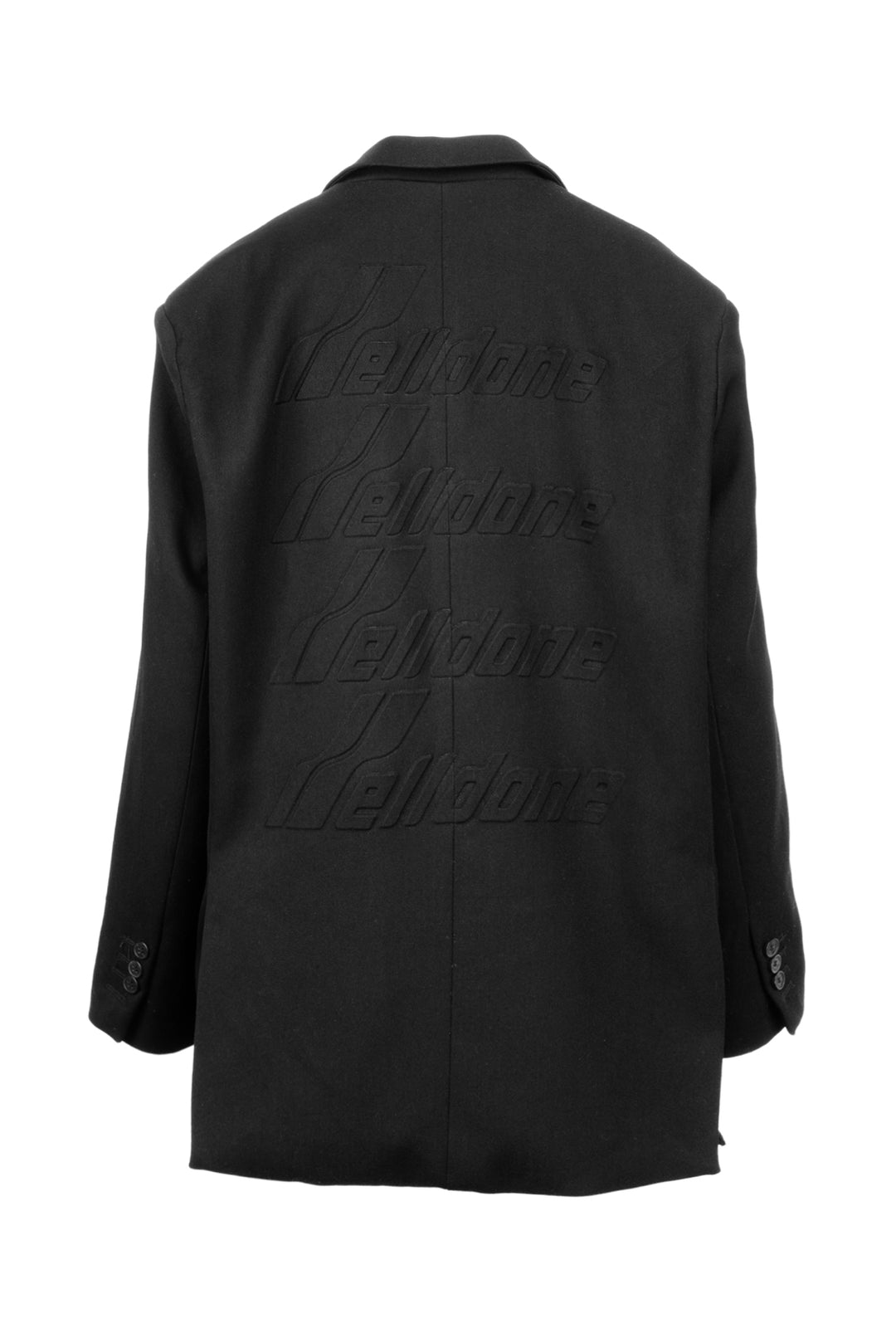 Welldone Size L Oversized Back Logo Blazer