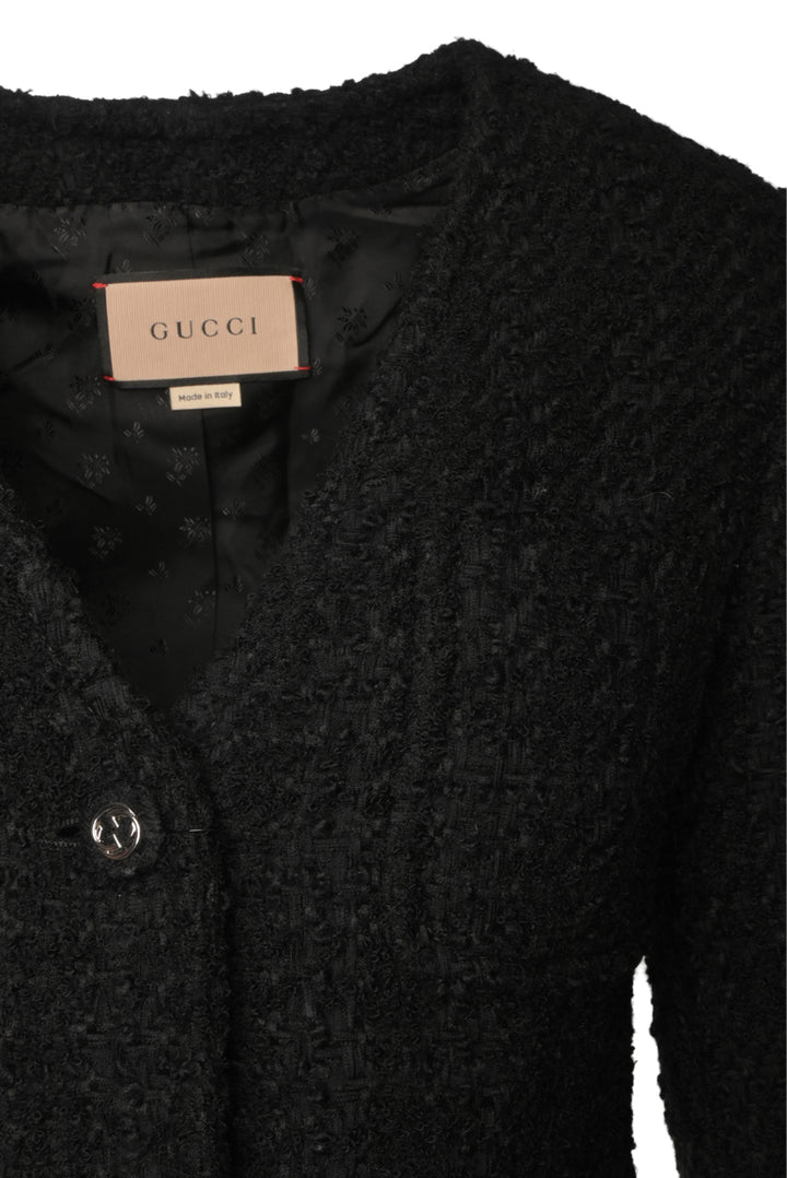 Gucci Size 38 Tweed Melange Jacket