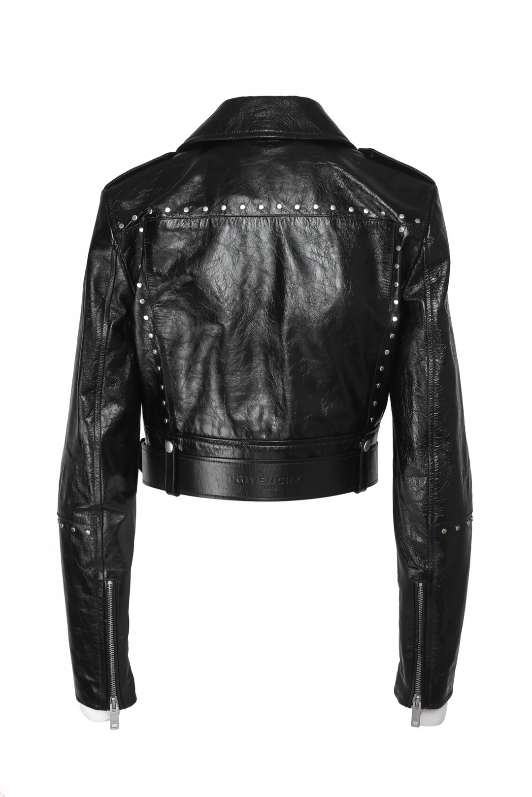 Givenchy Size 8 Studded Leather Biker Jacket