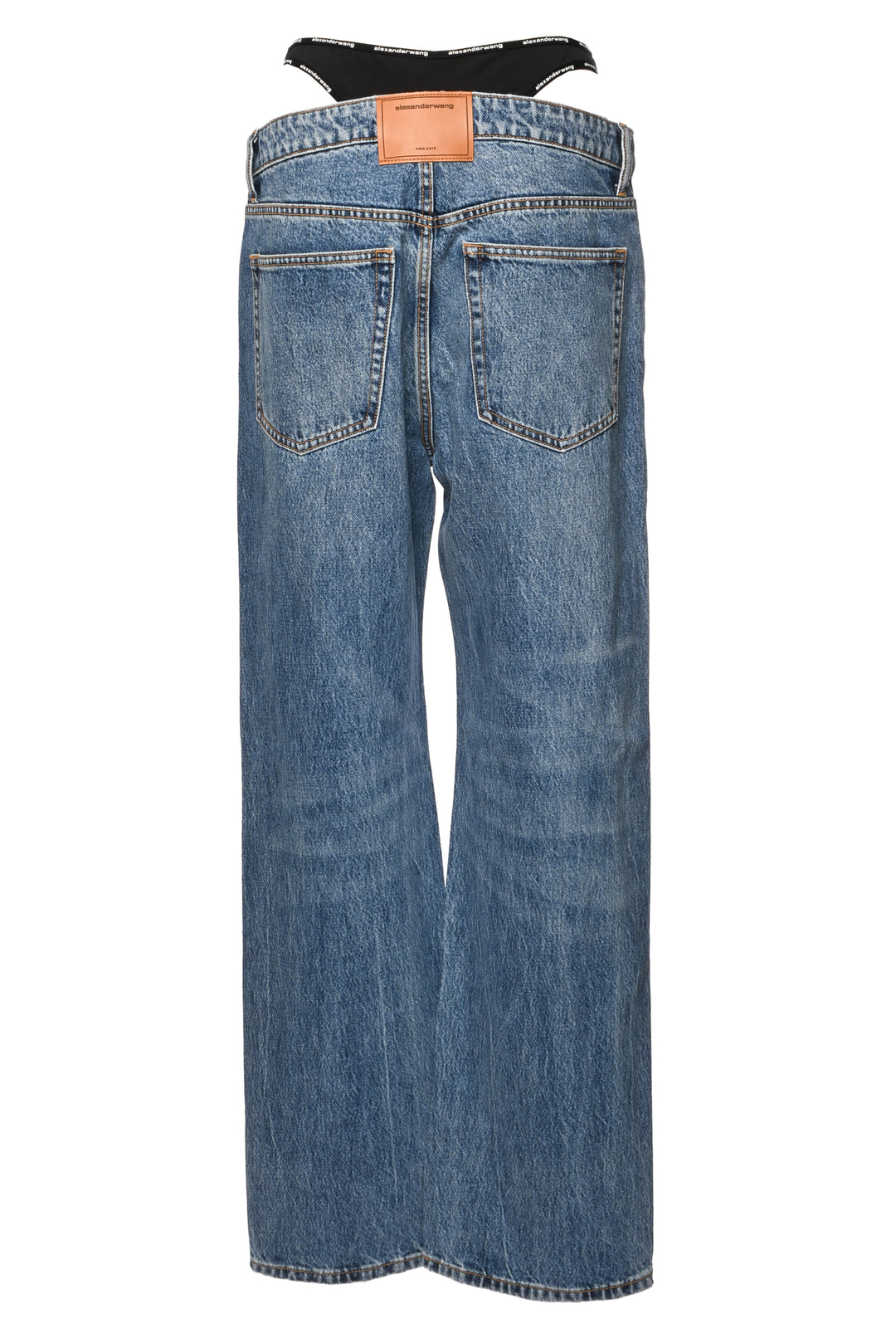 Alexander Wang Size 28 Layered Straight Jeans