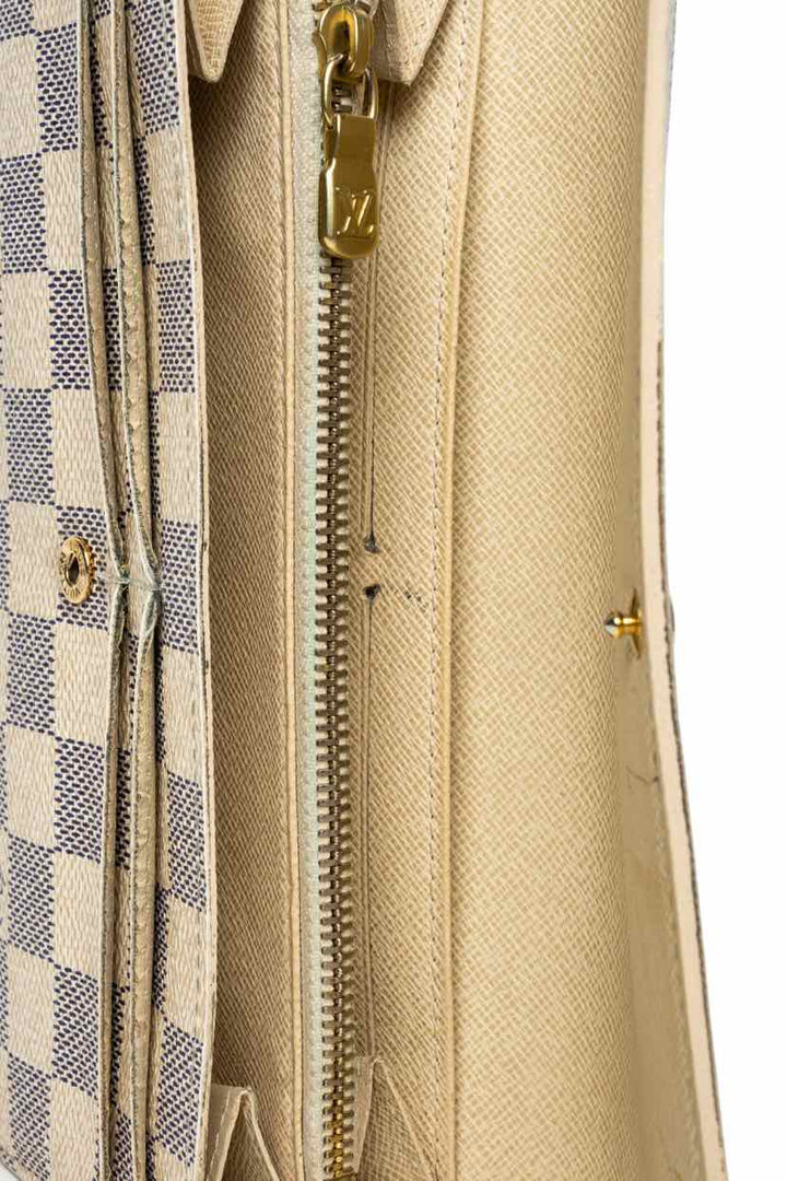 Louis Vuitton 2011 Damier Azur Sarah Wallet