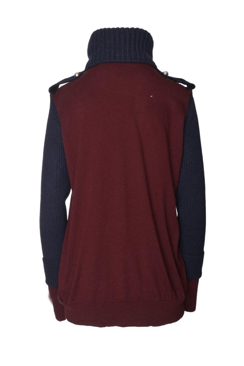 Alexander Mcqueen Size XS Cowl Neck Wool & Cashmere Blend Sweater