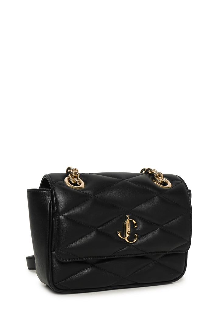 Jimmy Choo Farone Flap Quilted Shoulder Bag