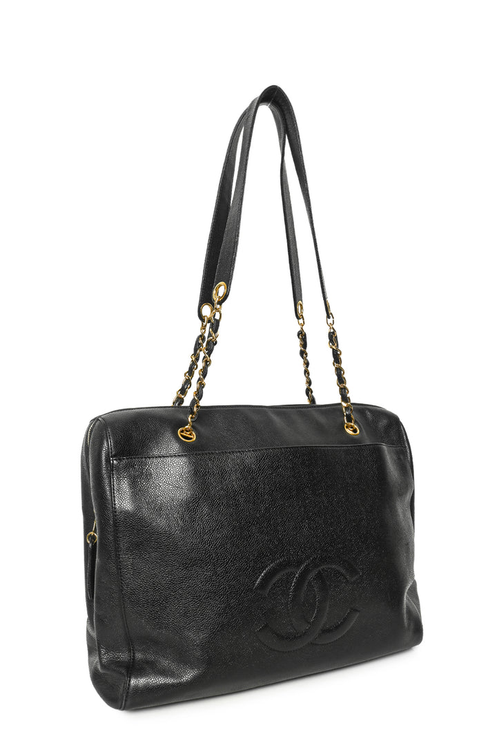 Chanel 1997-1999 Vintage CC Timeless Dome Tote