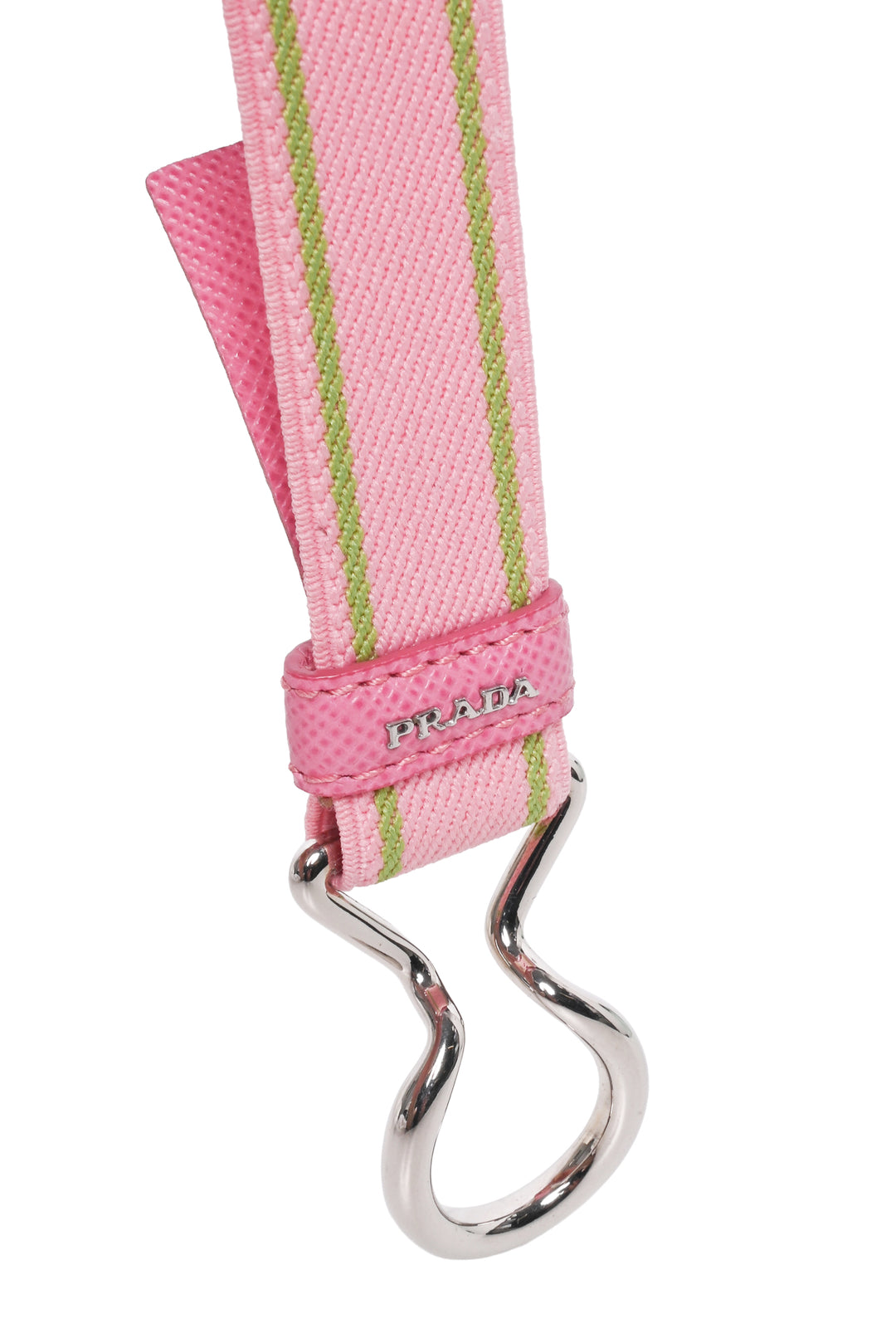 Prada Size 32 Elasticized Logo Thin Belt