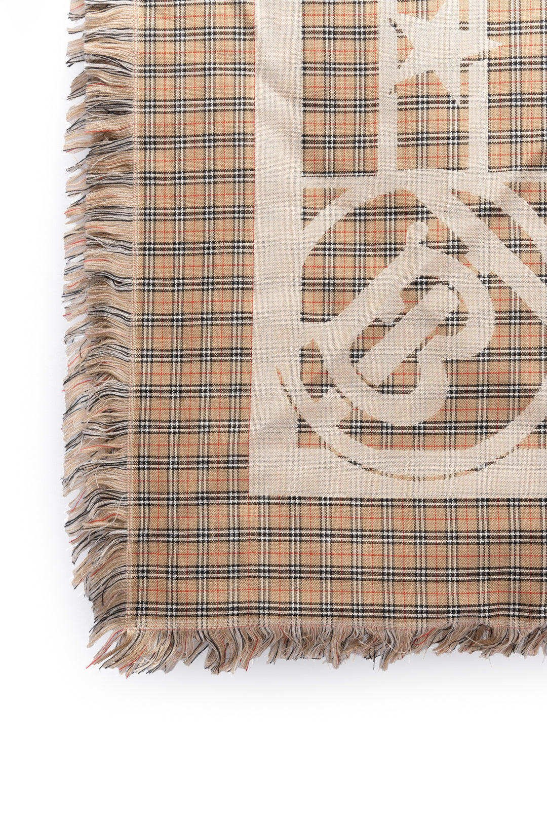 Burberry Silk Logo Check Scarf