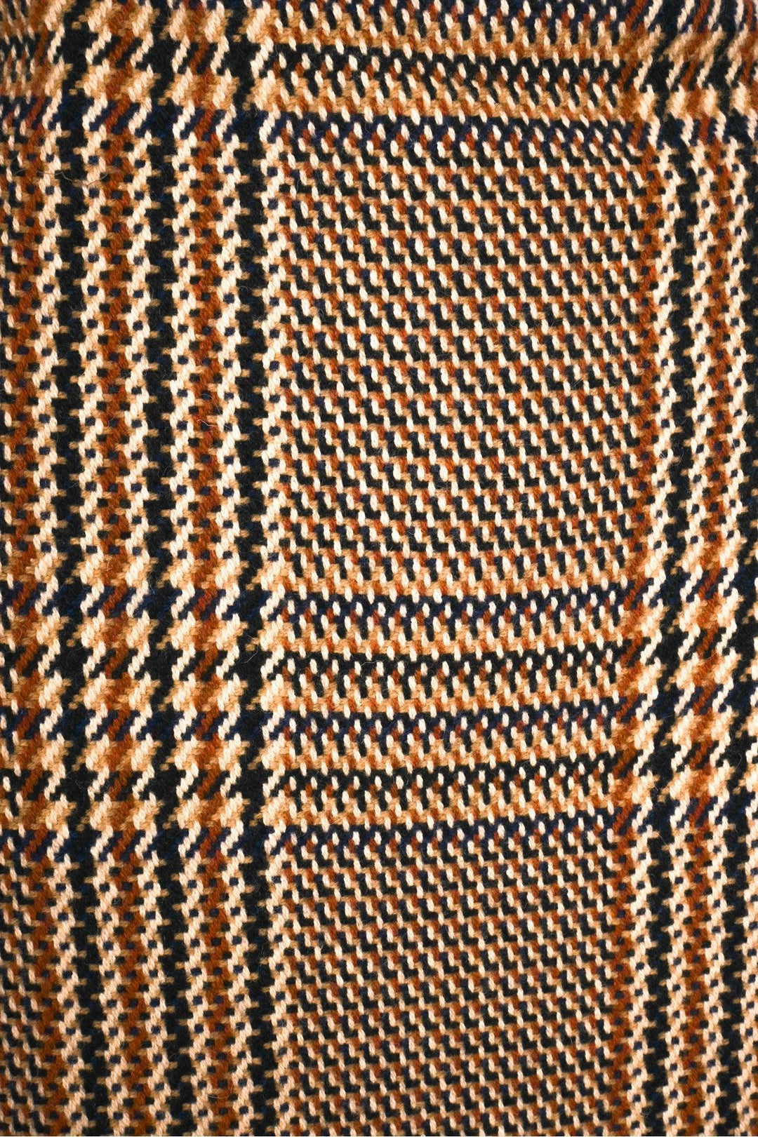 Ottod'Ame Size 12 Wool Plaid Fringe Jacket & Skirt Set