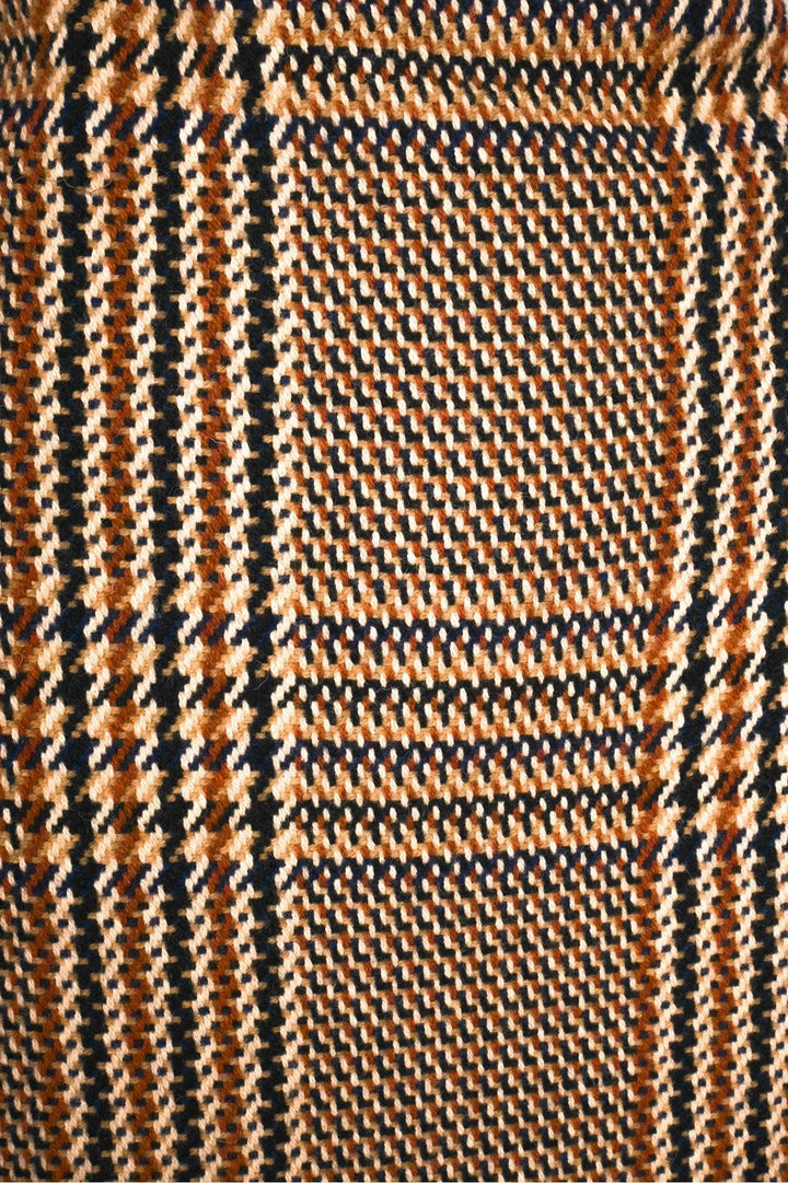 Ottod'Ame Size 12 Wool Plaid Fringe Jacket & Skirt Set