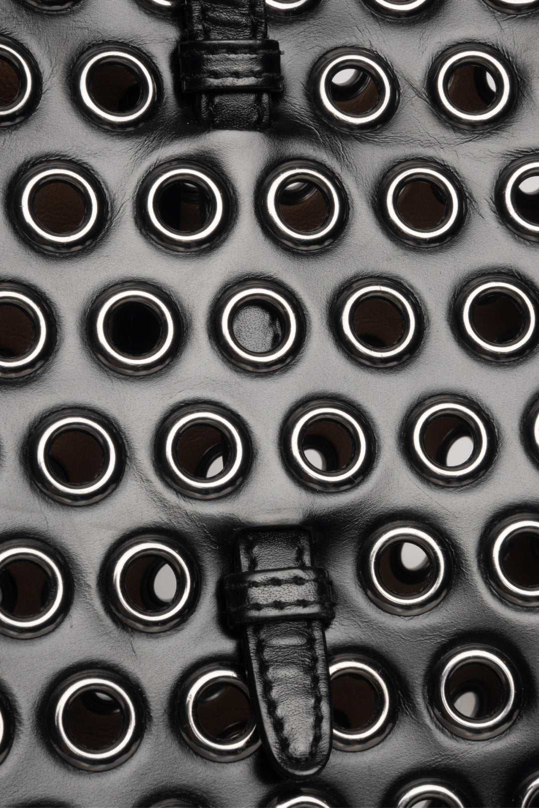 Alaia Calfskin Grommet Tote