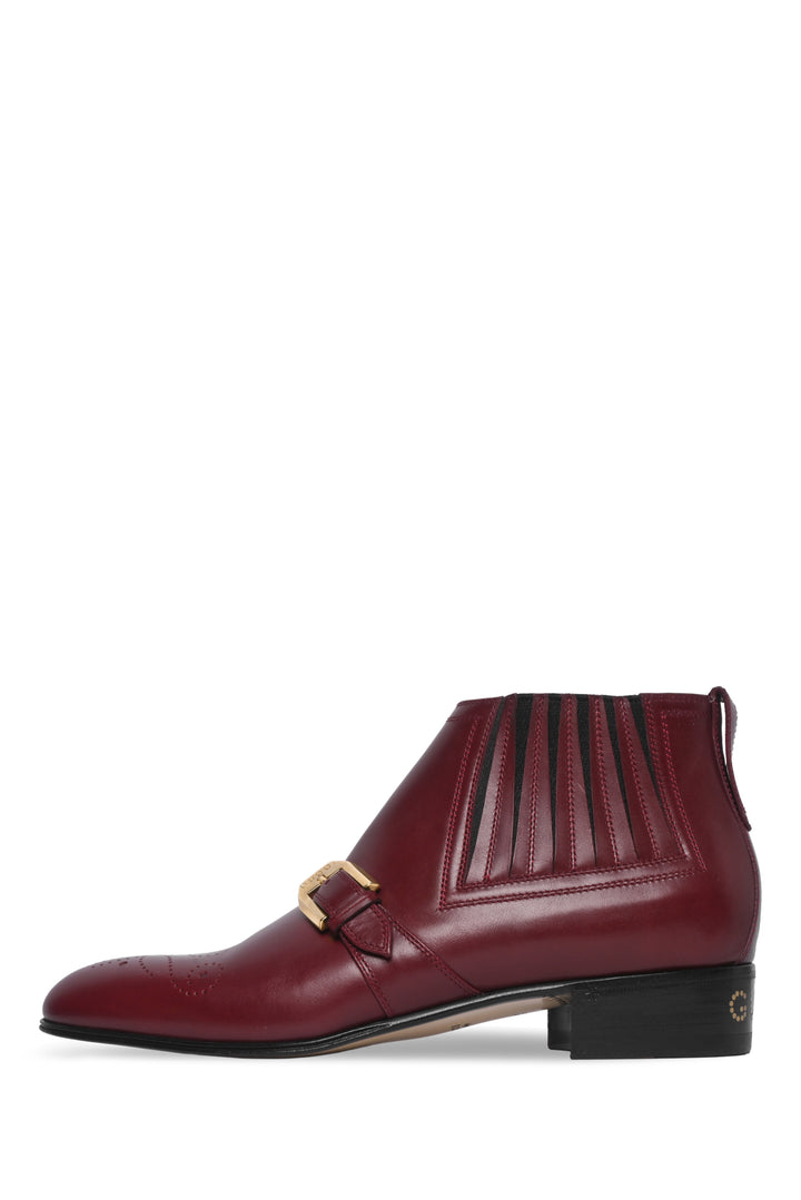 Gucci Size 37.5 Worsh Baroque Ankle Boots