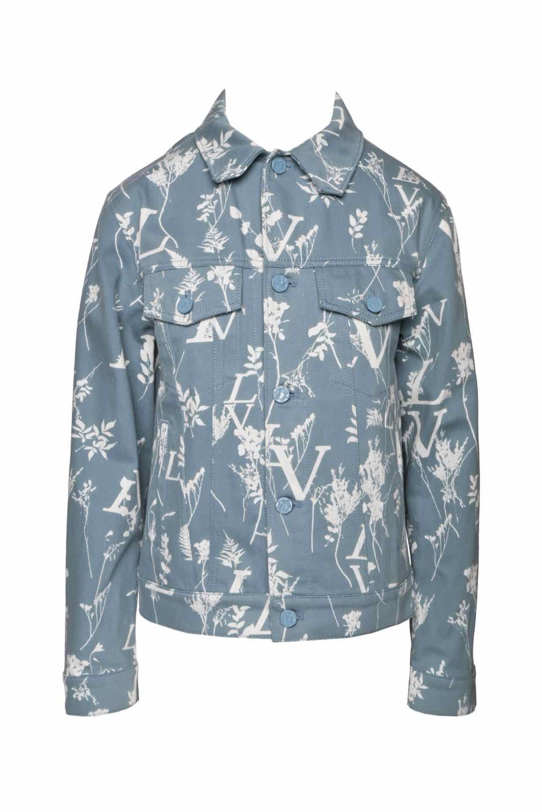 Louis Vuitton Size 34 Men's DNA Leaf Denim Jacket