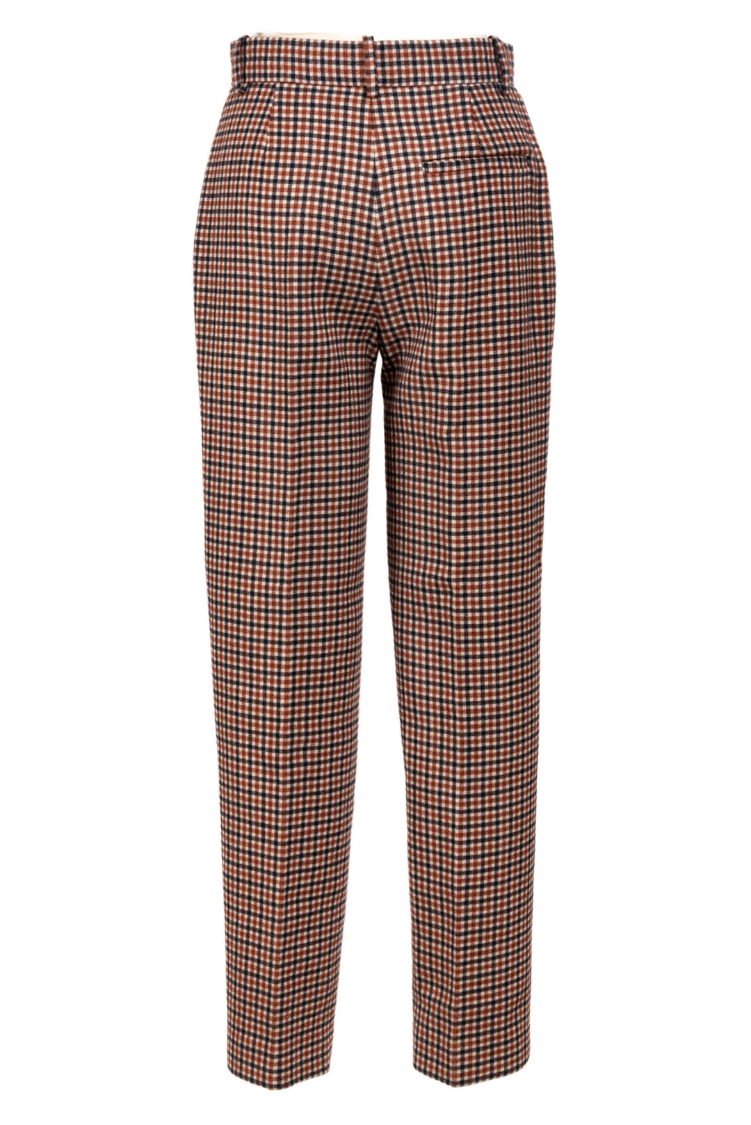 Balenciaga Size 34 2018 Check Print Wool Carrot Pants