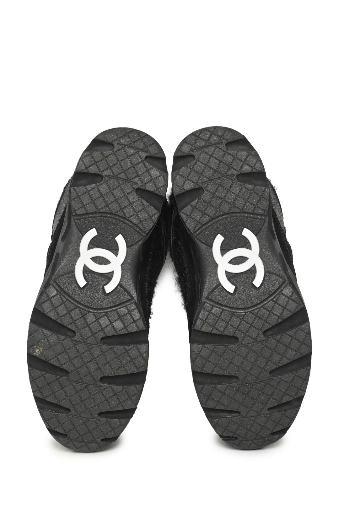 Chanel Size 36 Tweed, Suede & Leather CC Sneaker