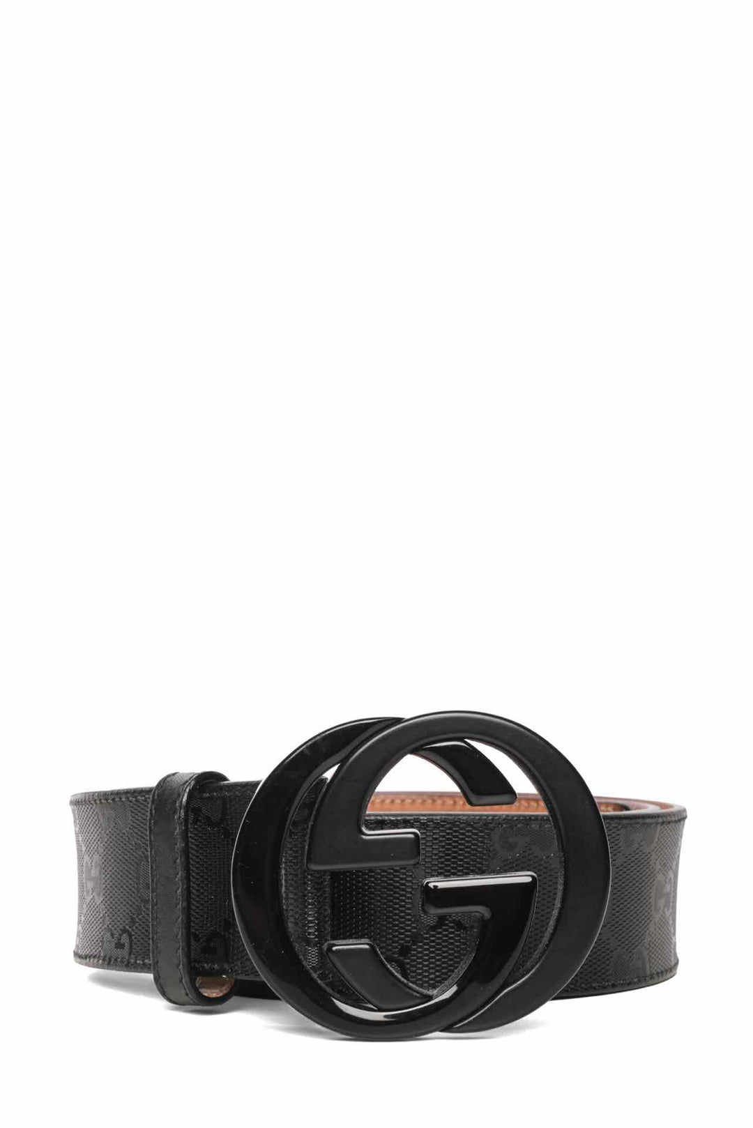 Gucci Size 36 Imprime Monogram Interlocking G Men's Belt