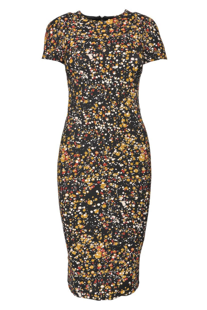 Victoria Beckham Size 2 Jacquard Midi Dress