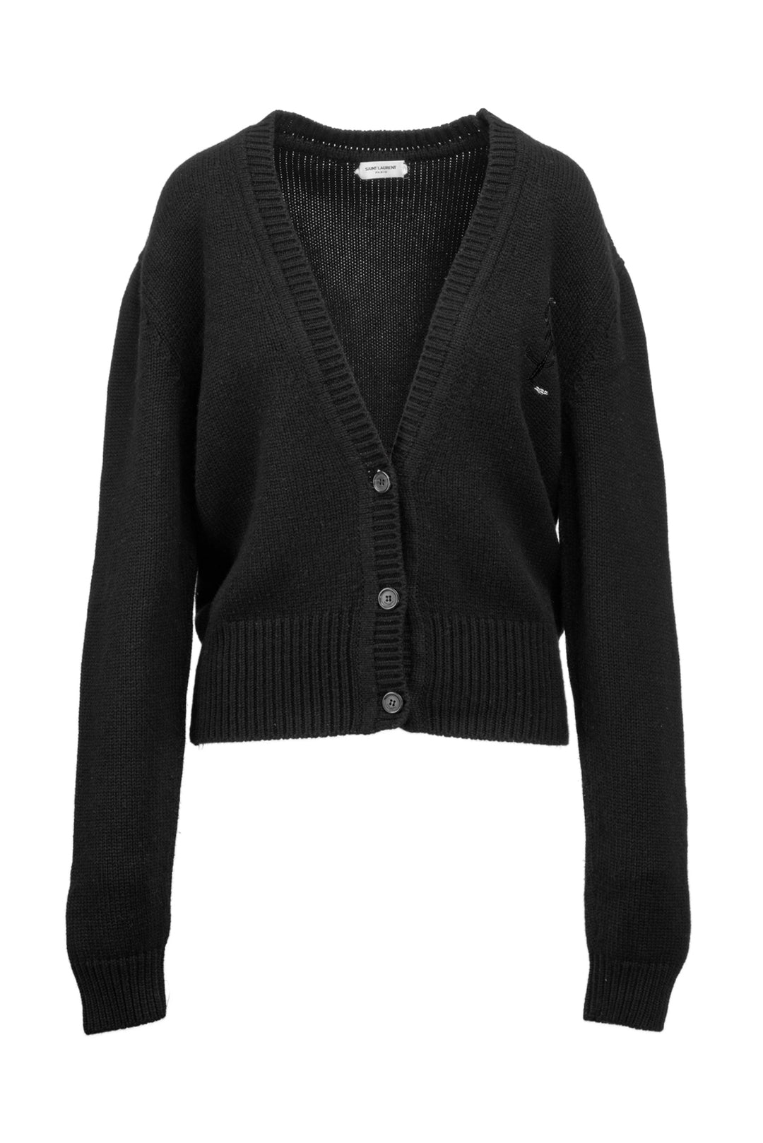 Saint Laurent Size XL 2021 YSL Sequined Cashmere Cardigan