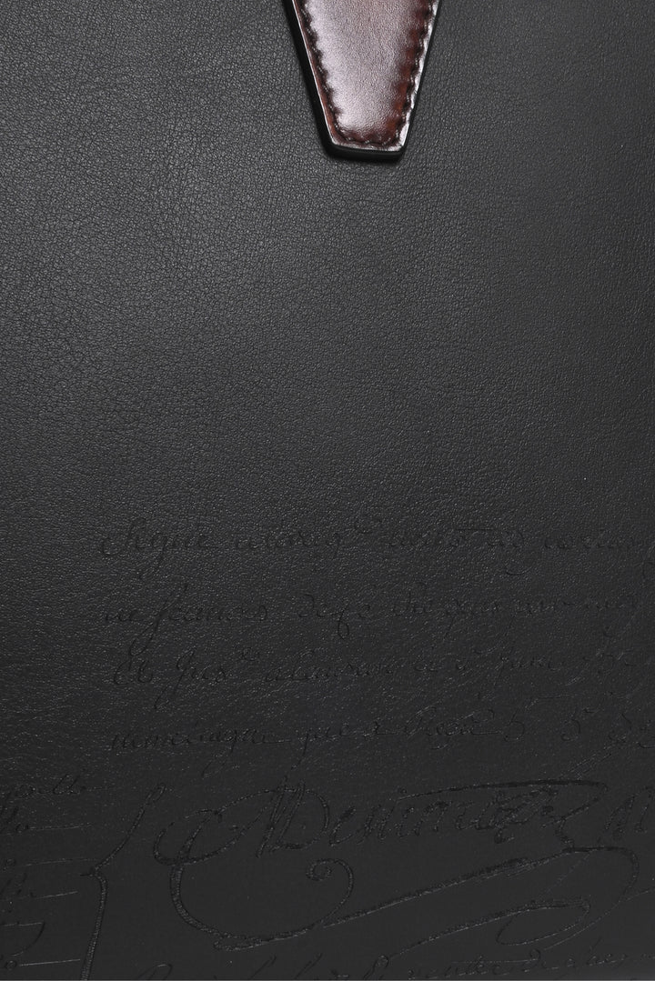 Berluti Men's Perspective Scritto Leather Briefcase