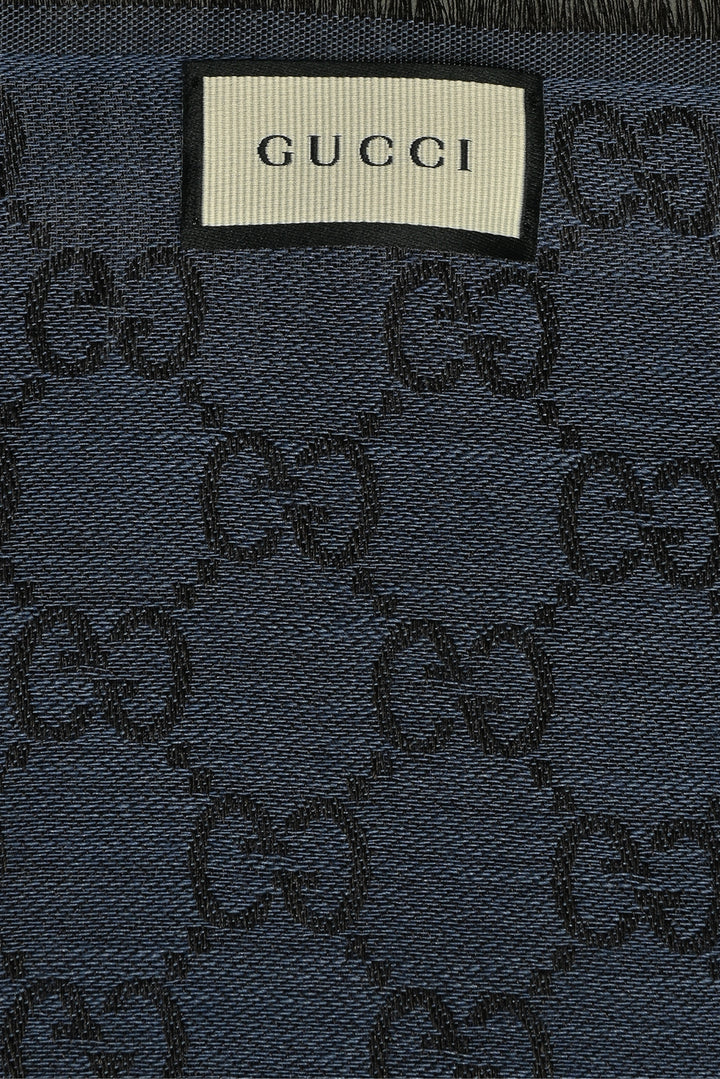 Gucci Monogram GG Wool & Silk Shawl