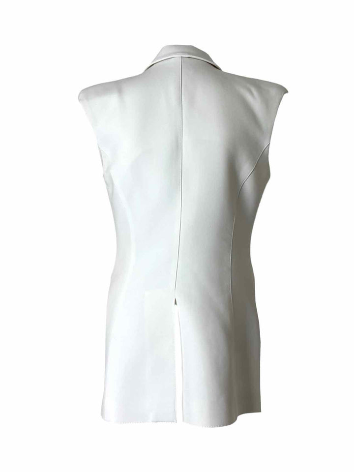 Smythe Size 8 Sleeveless Poly Blazer