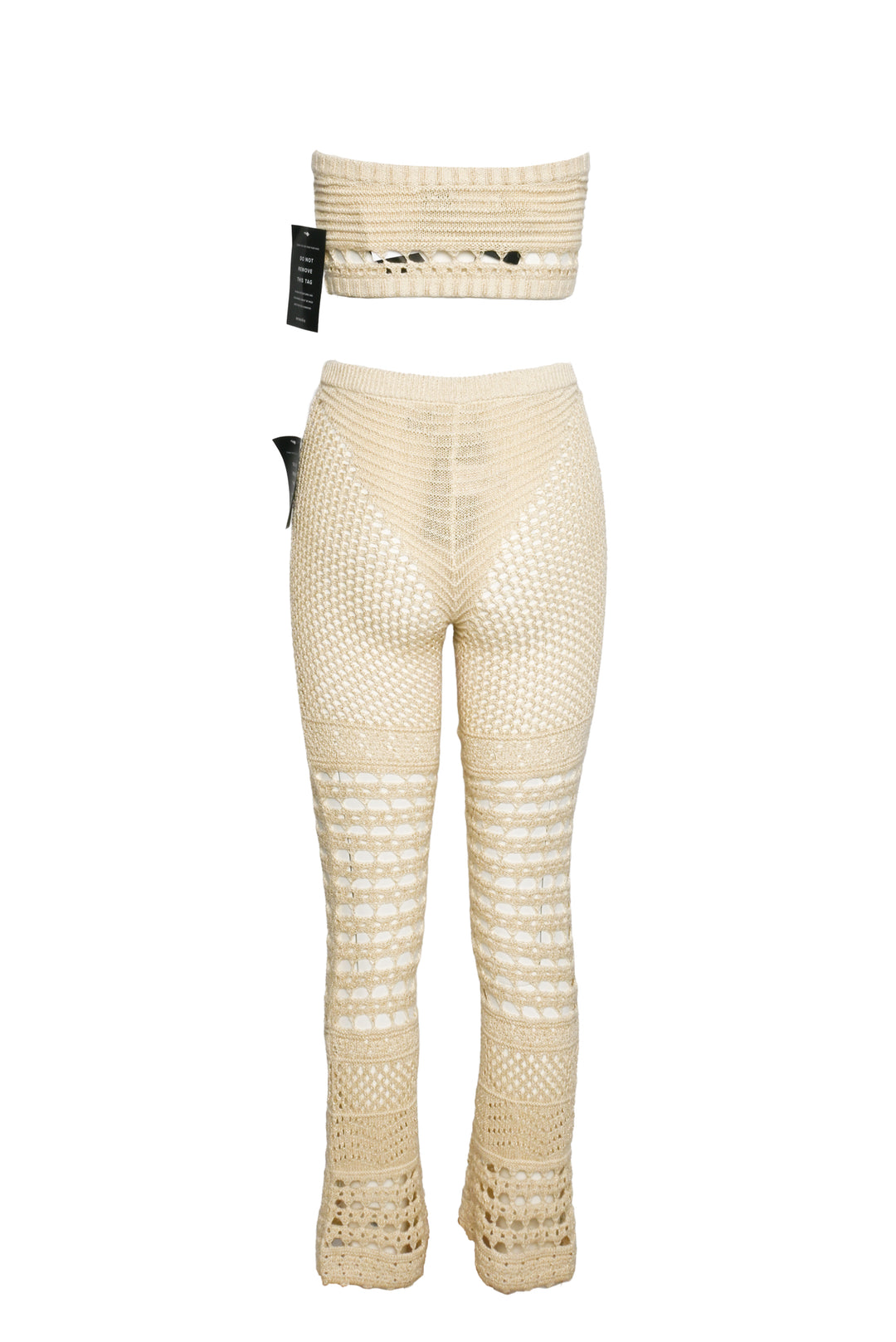 Retrofete Size XS/S Luiz Knit Crochet Top & Tatiana Crochet Pant Set