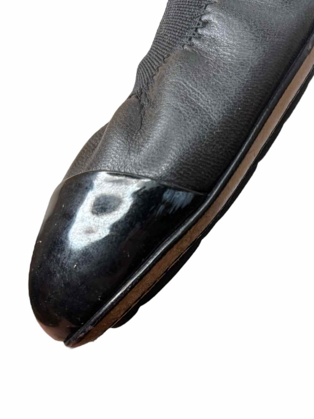 Chanel Elastic Leather Embroidered Size 40.5 Pumps