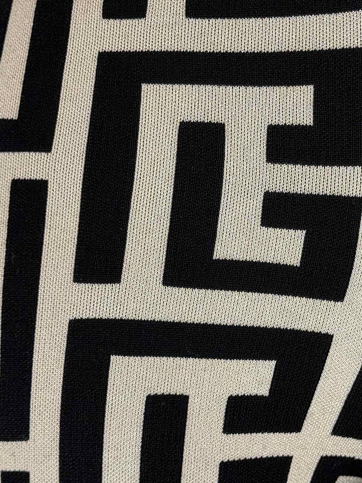 Balmain Size 34 Monogram Knitted Leggings